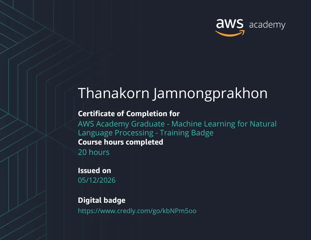 Machine Learning for Natural Language Processing