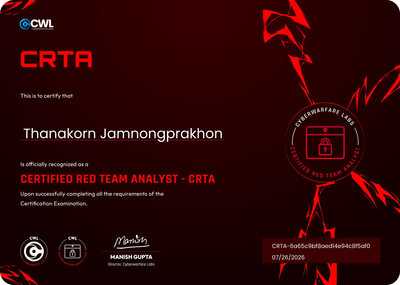 Certificate preview