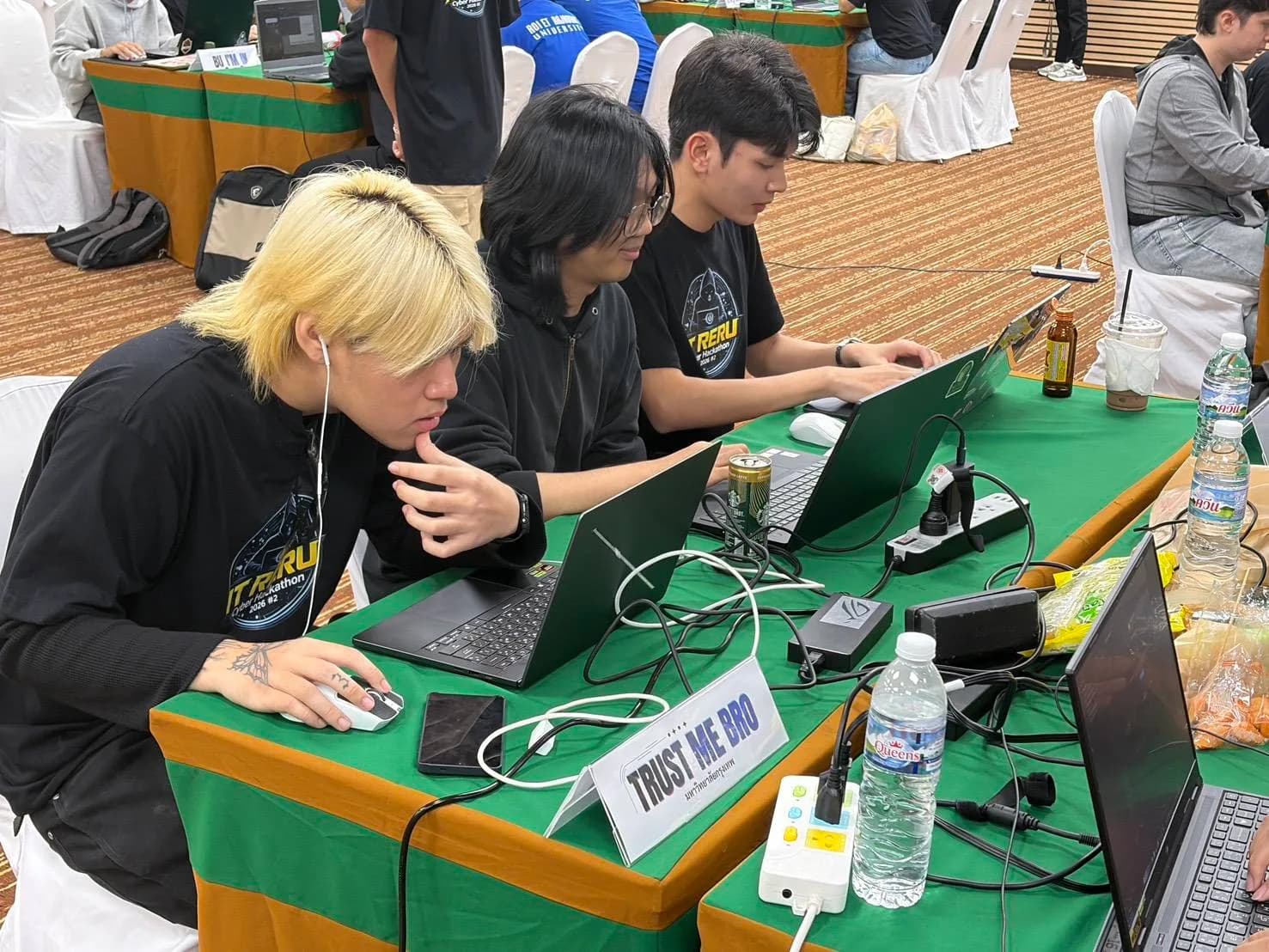 Team competing at IT RERU Cyber Hackathon 2026